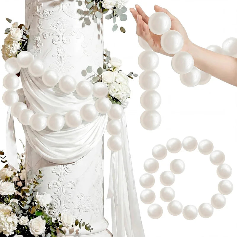 Giant Pearl String Hanging Garland – Wedding & Party Decor Party Hanging Garland Babs