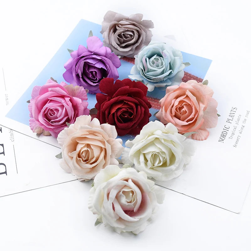 Velvet Silk Rose Heads 10/20 Pcs – Artificial Flowers for Weddings Artificial Silk Roses Babs