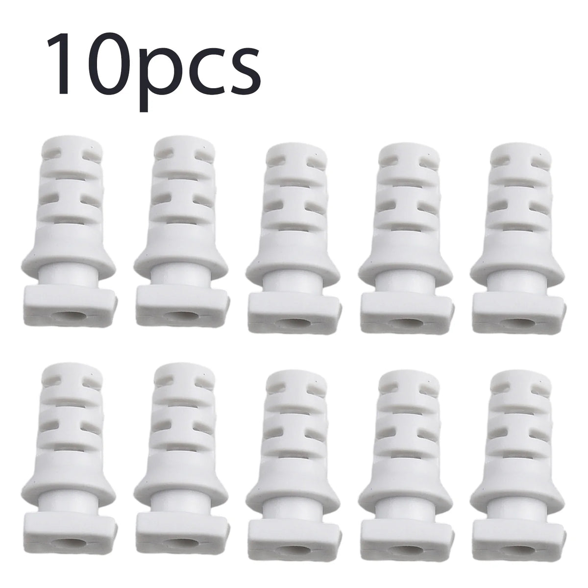 10pcs Cable Gland Connector Rubber Strain Relief Cord Sleeves Cable Gland Connector Babs 3.5mm white