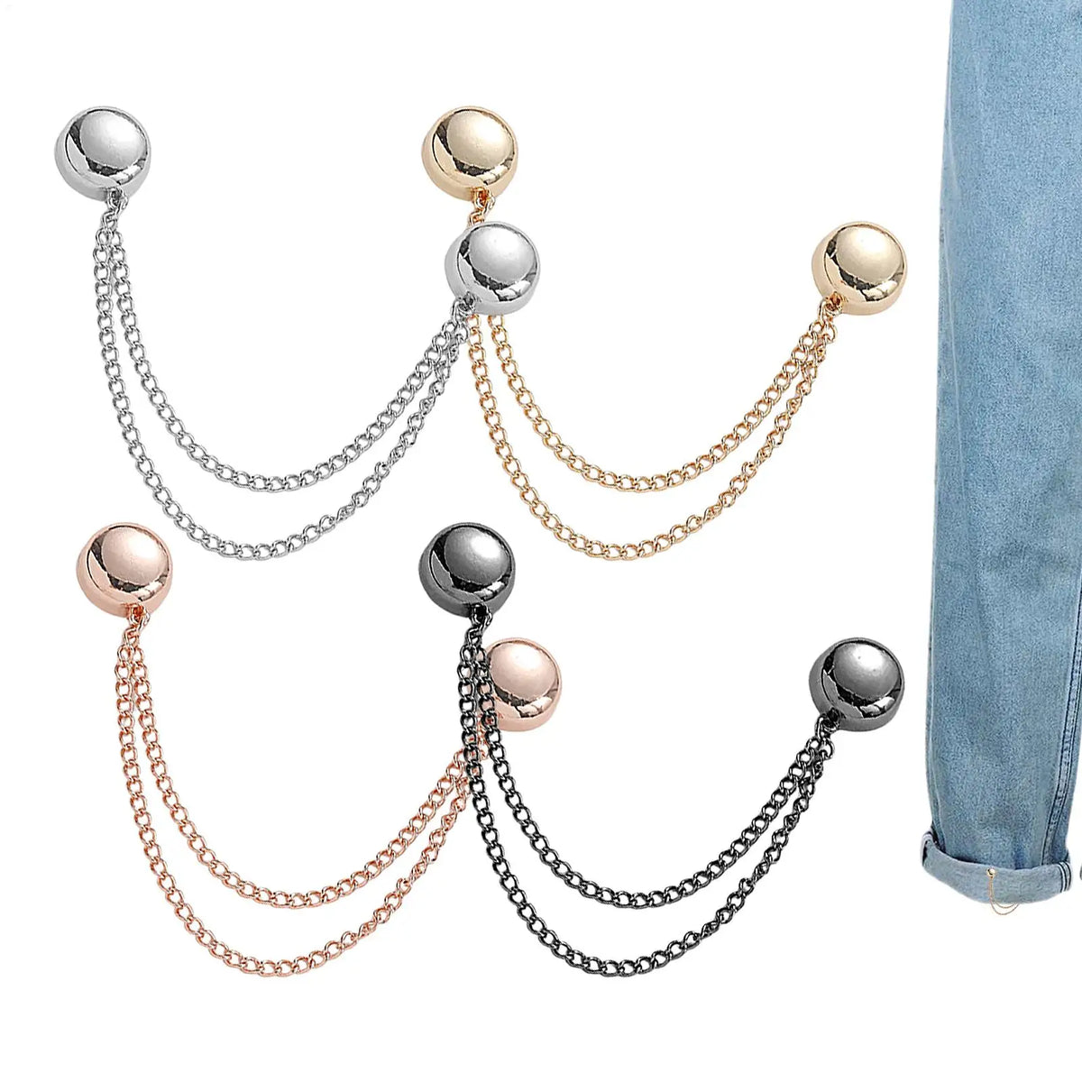 4Pcs Magnetic Clothing Clips – Pinless Brooch for Cardigans Magnetic Clothing Clips Babs
