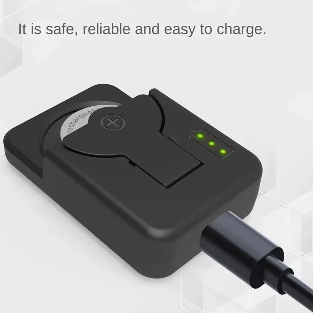 Portable LIR Button Battery Charger USB-C with LED Indicator Button Battery Charger Babs