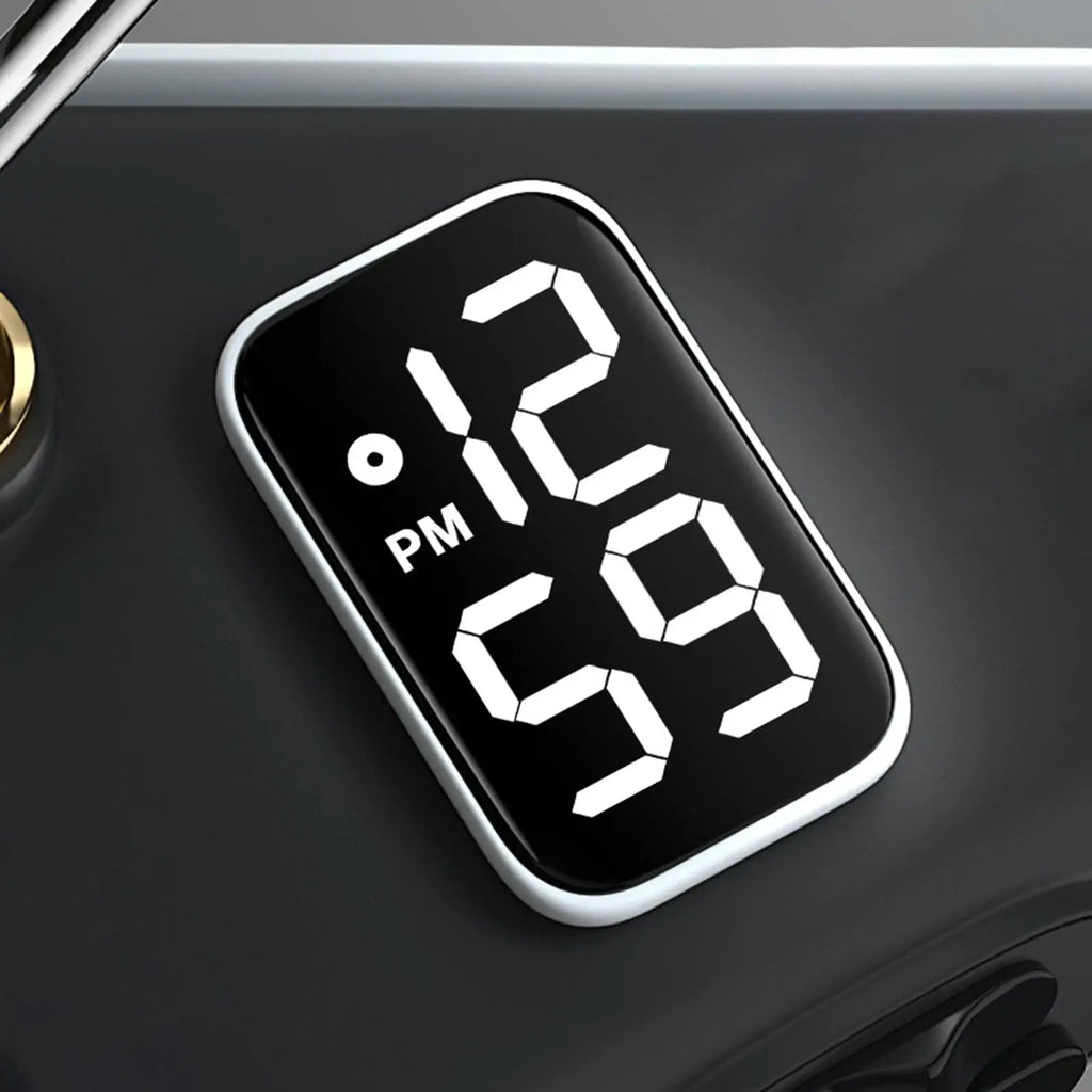 LED Stick-On Car Dashboard Clock – Waterproof & Luminous Dashboard Clock Babs