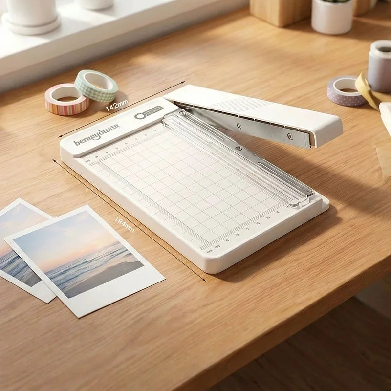 Manual Paper Cutter Push Trimmer with Scale Ruler | Portable Paper Trimmer Babs