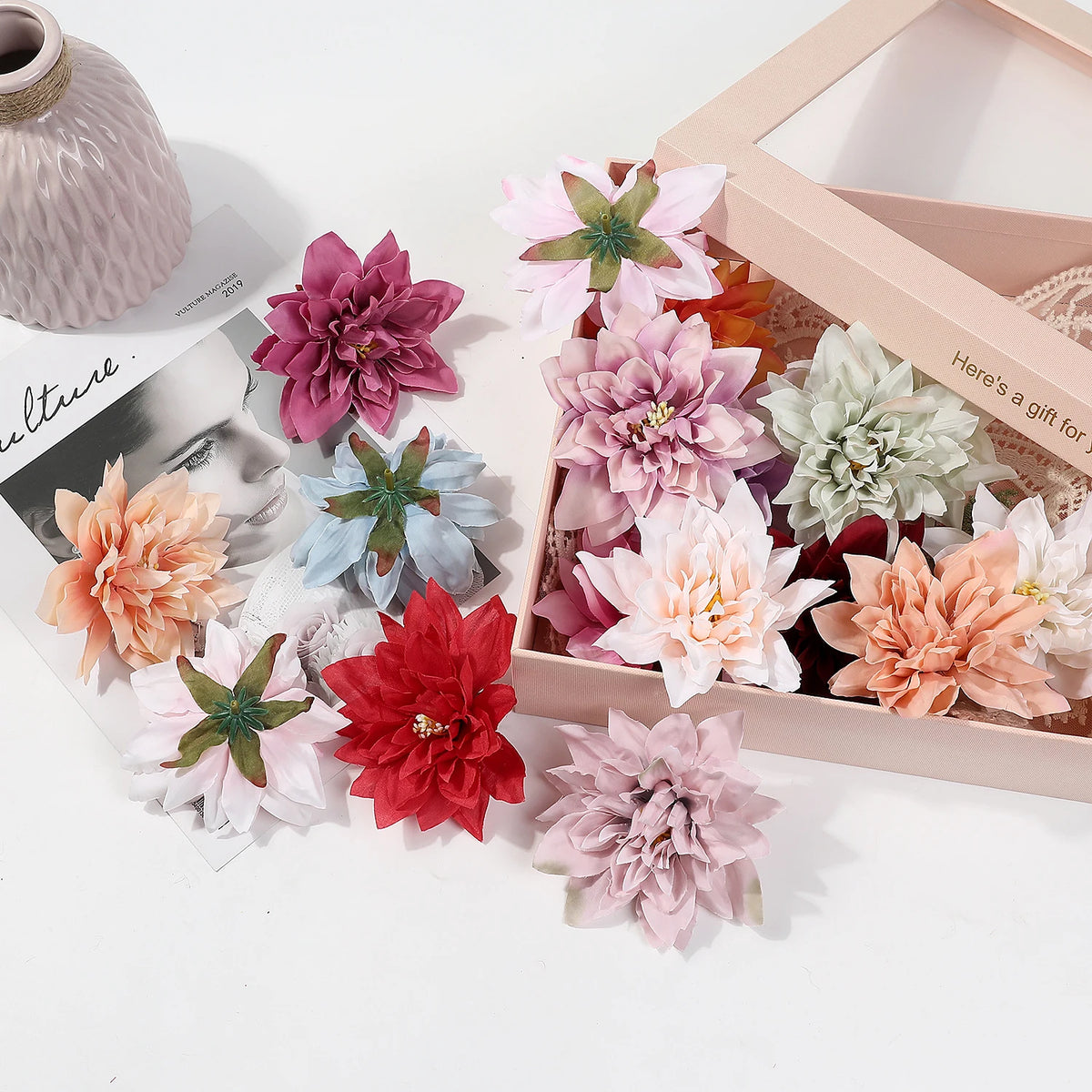 10cm Silk Artificial Peony Flower Heads – Wedding & Party Decor Artificial Flower Heads Babs