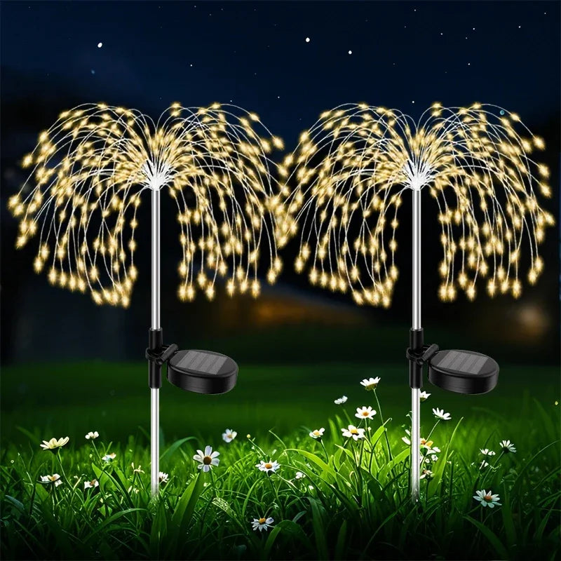 Solar Firework Pathway Lights – Waterproof Outdoor Garden Decor Solar Pathway Lights Babs