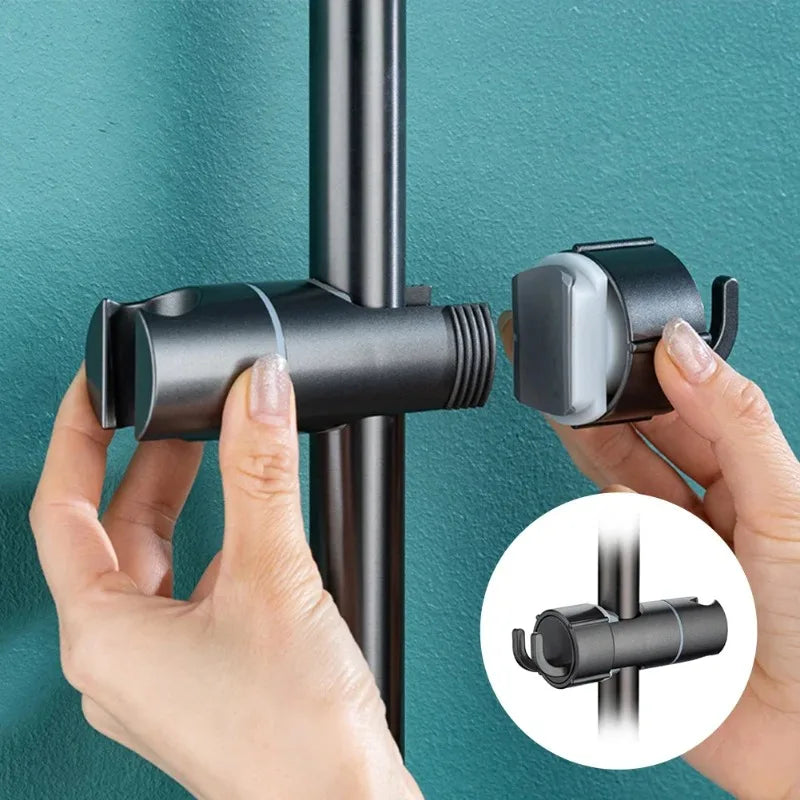 Adjustable ABS Shower Head Holder for Slide Bar | Rotating Bracket Shower Head Bracket Babs