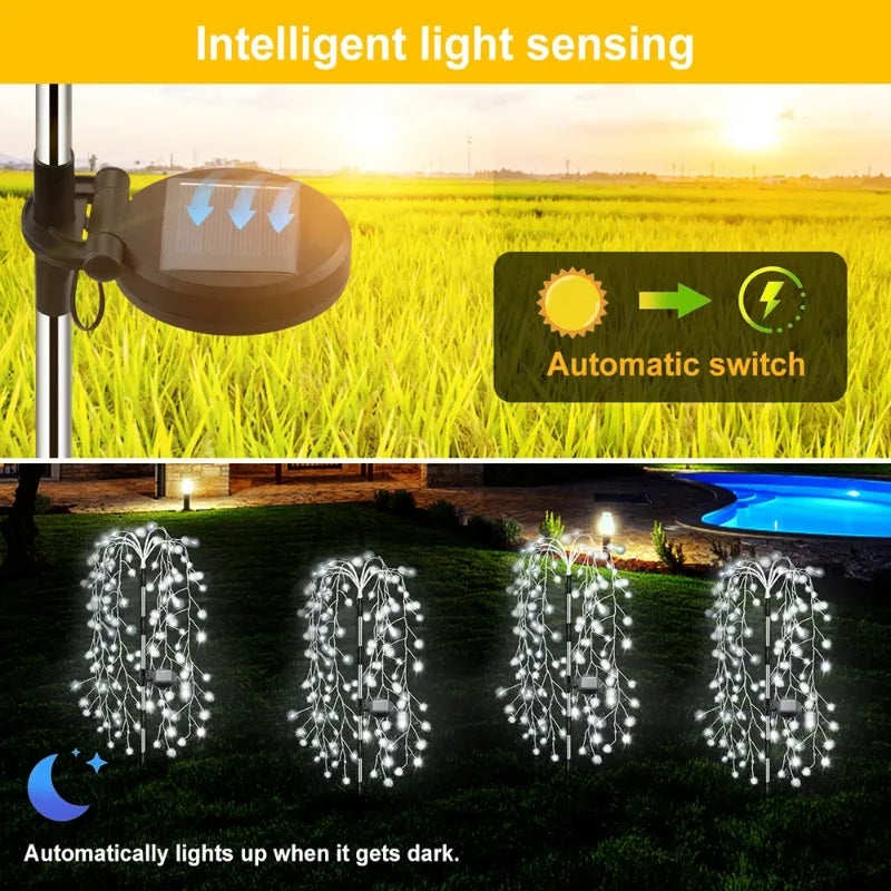 Solar Firecracker Fireworks Garden Lights – Waterproof Outdoor Solar Garden Lights Babs