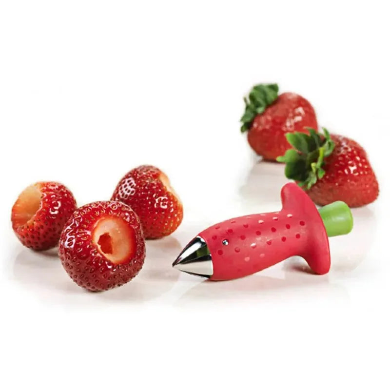 Strawberry Huller & Stem Remover – Stainless Steel Corer Tool Fruit Huller Tool Babs