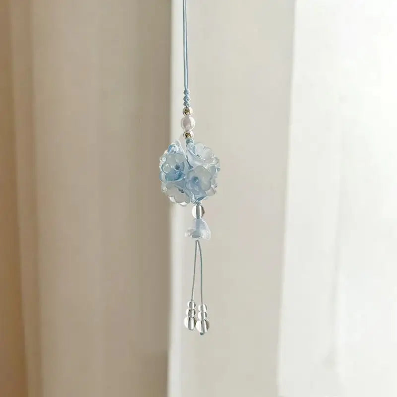Bellflower Tassel Car Rearview Mirror Pendant Ornament Car Hanging Ornament Babs A7
