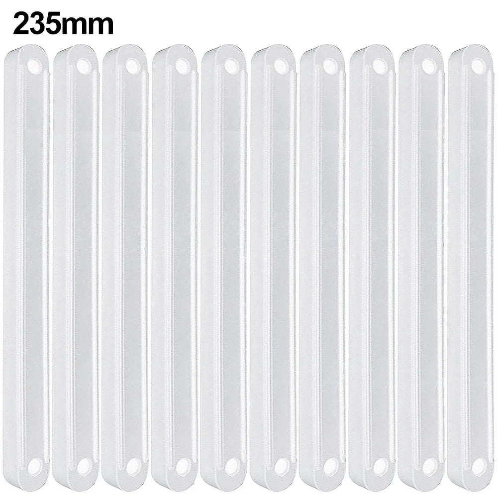 10pcs Plastic Drawer Slides 180/235/298mm – Furniture Guide Rails Drawer Slides Babs White-235mm