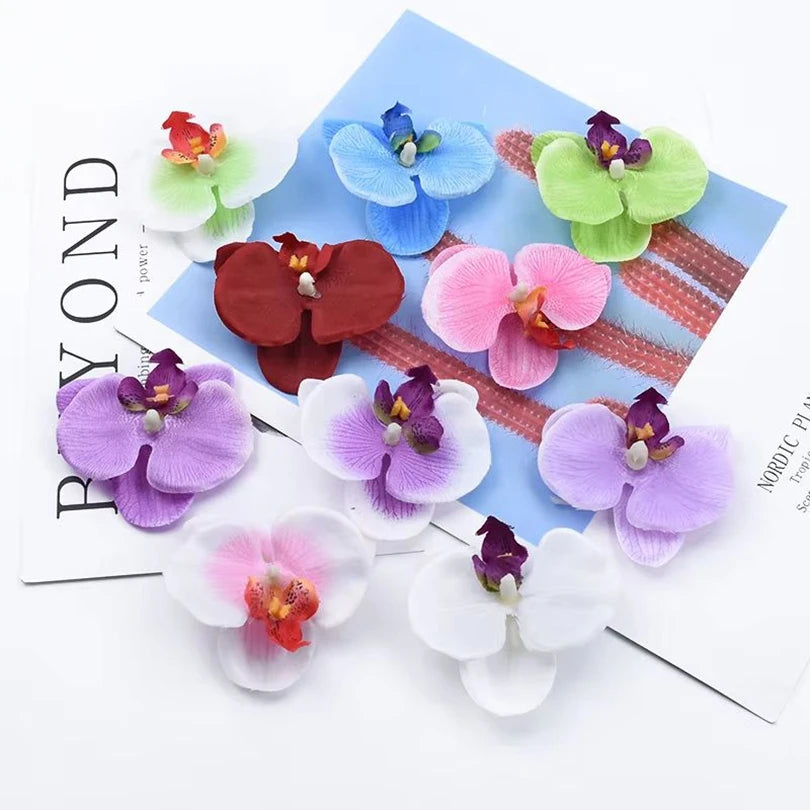 Butterfly Orchid Silk Artificial Flowers 50/100 Pcs – Wedding Décor Artificial Silk Flowers Babs