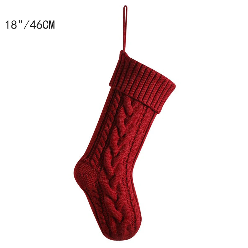 Large Cable Knit Christmas Stockings for Kids & Family Christmas Stocking Babs A A