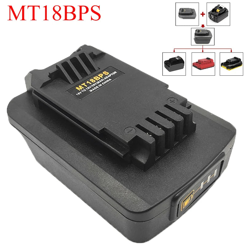 Makita 18V Battery Adapter MT18BPS – Black+Decker/Porter Cable/Stanley Battery Adapter Babs