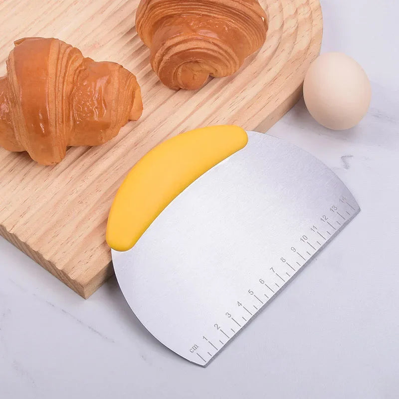 Stainless Steel Dough Scraper & Pastry Cutter | Baking Tool Pastry Scraper Cutter Babs