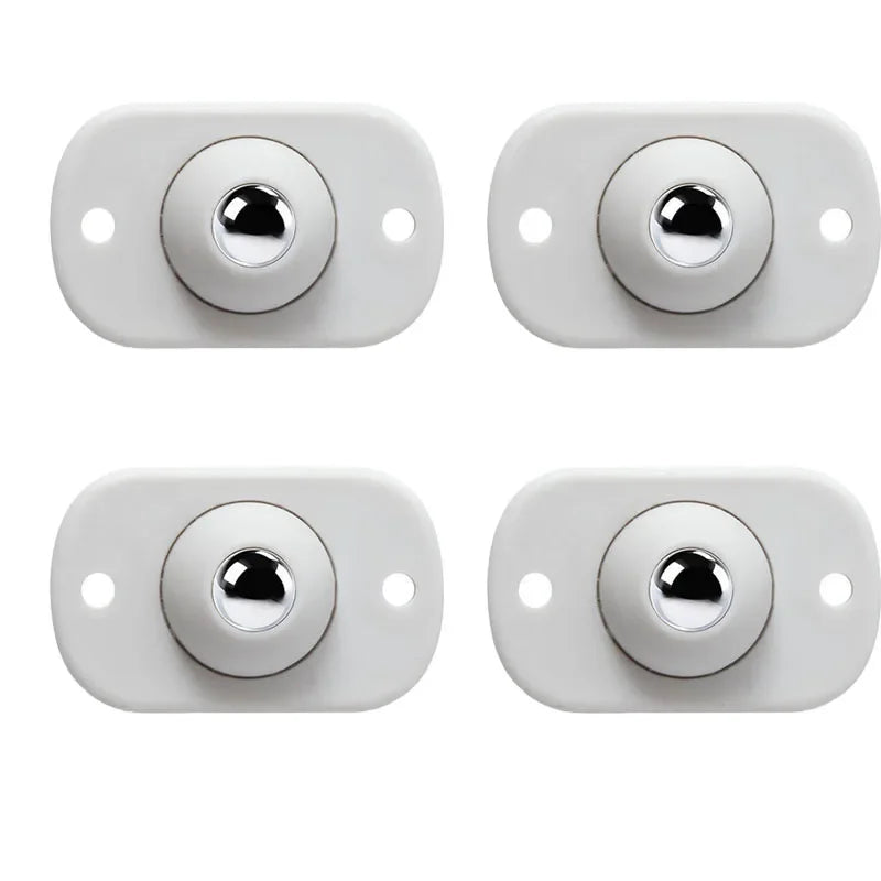 4-Pack Self-Adhesive Furniture Casters – 360° Swivel Wheels Furniture Caster Wheels Babs 4pcs