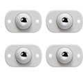 4-Pack Self-Adhesive Furniture Casters – 360° Swivel Wheels Furniture Caster Wheels Babs 4pcs