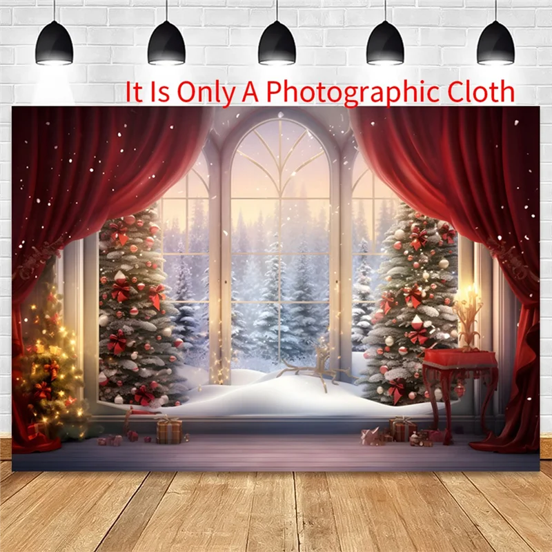 Christmas Photography Backdrop 210x150cm Vinyl Background Cloth Photography Backdrop Babs