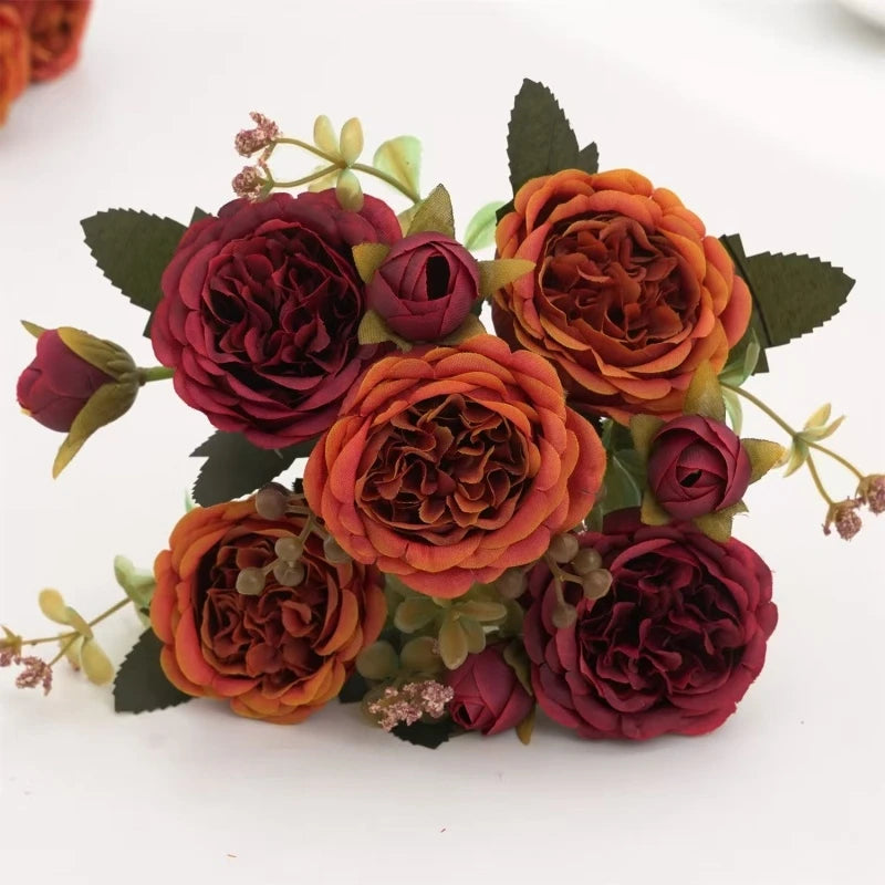 Silk Peony Artificial Flowers – Wedding & Home Décor Bouquet Artificial Silk Flowers Babs color11 2 pcs