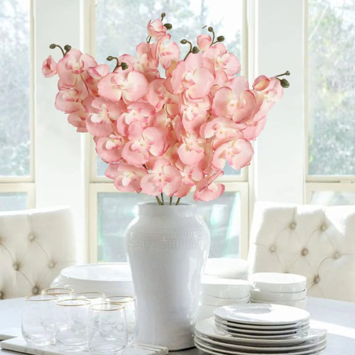 Artificial Butterfly Orchid Flowers – Wedding & Home Décor Artificial Flower Stems Babs