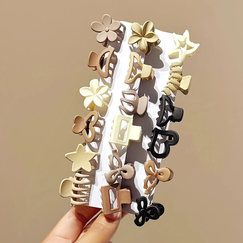 Beige Mini Hair Clips for Girls – 10/20/30 Pc Mixed Pack Hair Claw Clips Babs