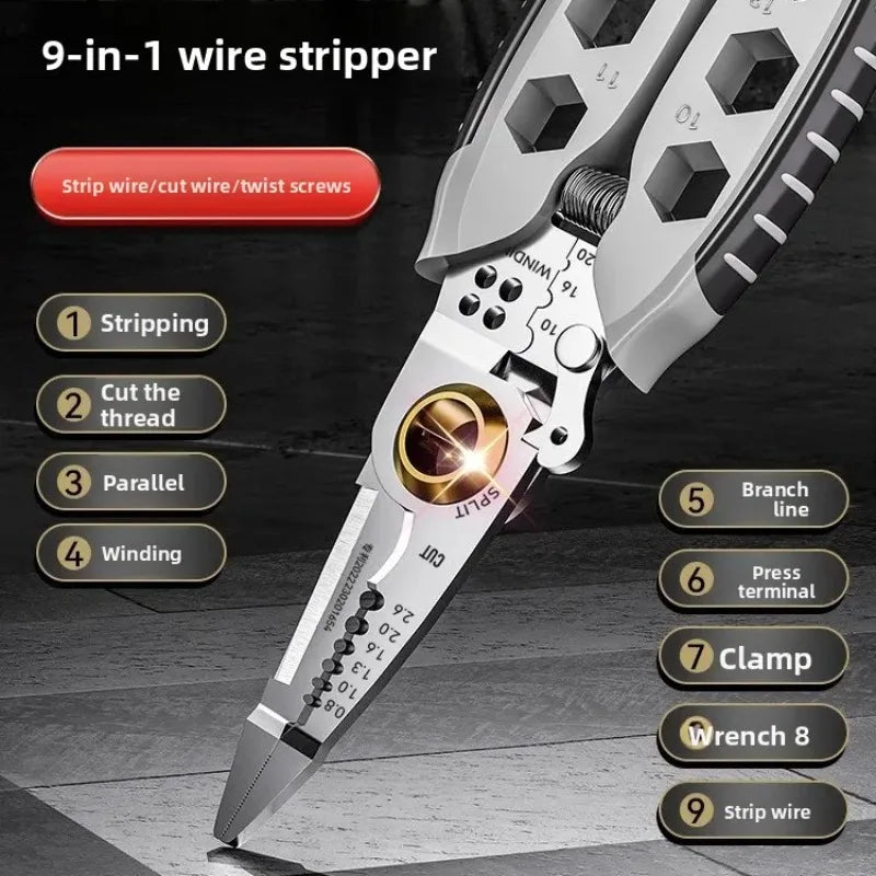 Wire Stripper Crimping Pliers – Multifunctional Cable Cutter Wire Stripper Pliers Babs