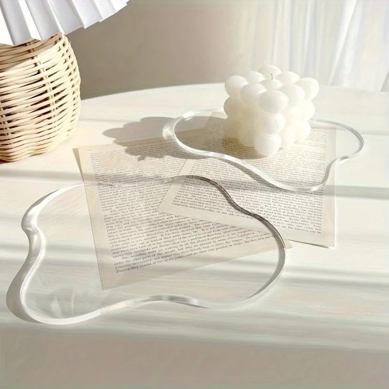 Acrylic Cloud-Shaped Coaster – Heat-Resistant Non-Slip Drink Mat Acrylic Coaster Babs