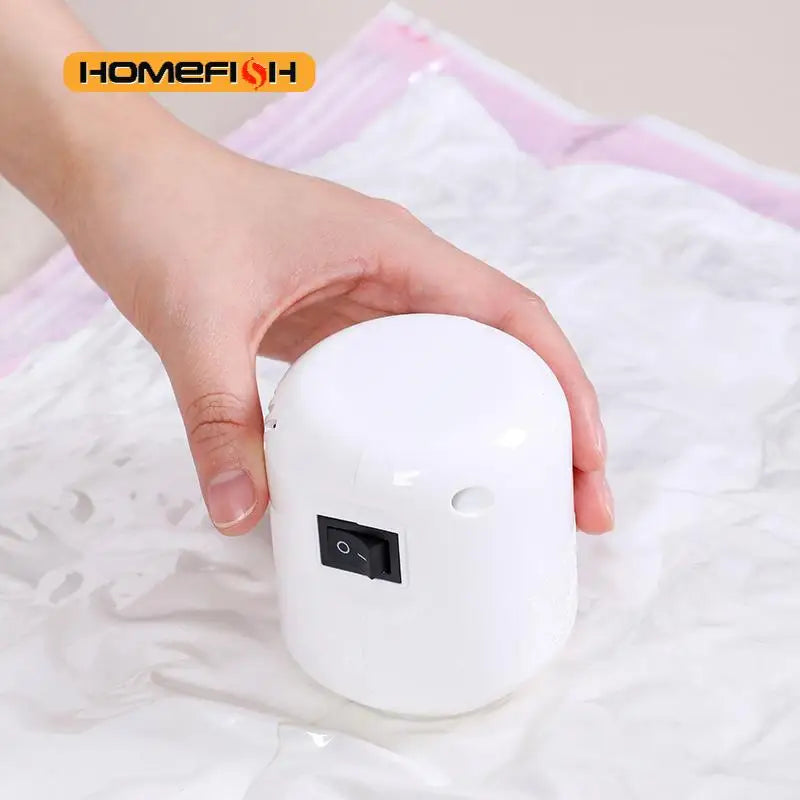 Mini Electric Vacuum Pump – Space Saver for Clothes & Storage Vacuum Storage Pump Babs