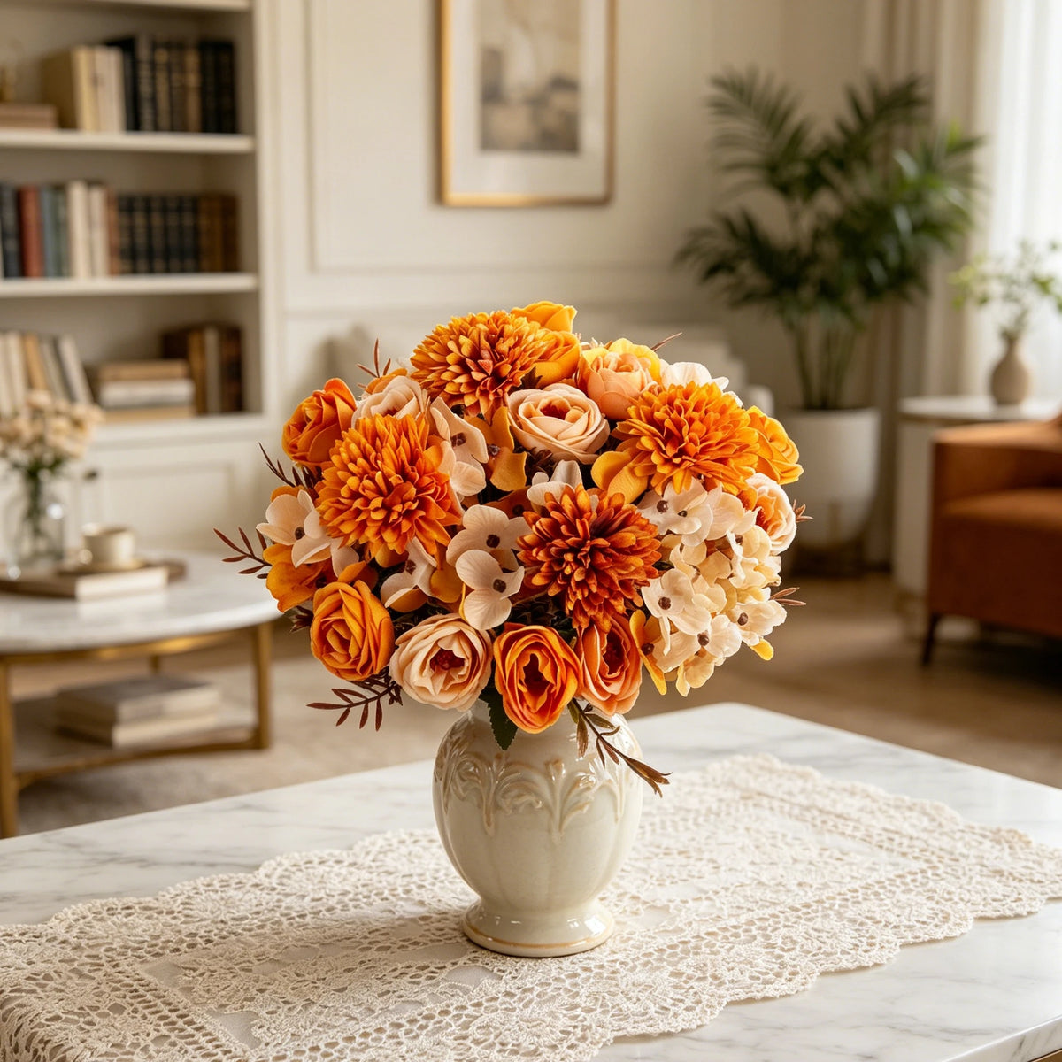 Silk Rose Artificial Flowers – Wedding & Home Décor Bouquet Artificial Silk Flowers Babs