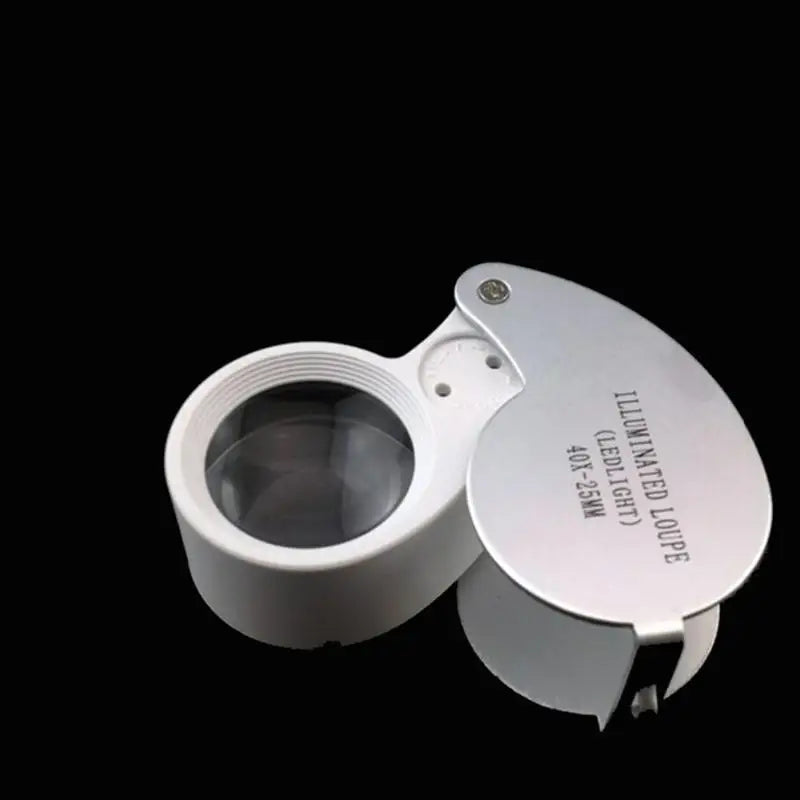 40X LED Illuminated Jeweler Loupe Folding Magnifier Jeweler Loupe Magnifier Babs
