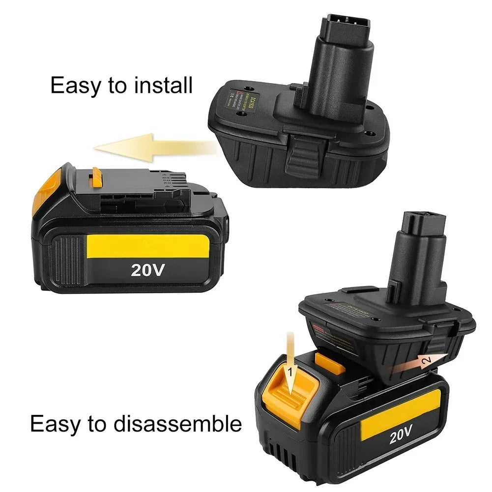 DCA1820 Battery Adapter: DeWalt 20V to 18V NiCd/NiMH Battery Adapter Babs