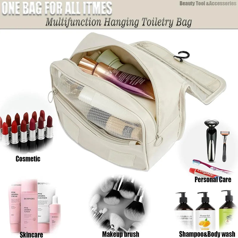 Travel Makeup Bag – Waterproof High-Capacity Toiletry Organizer Toiletry Organizer Bag Babs