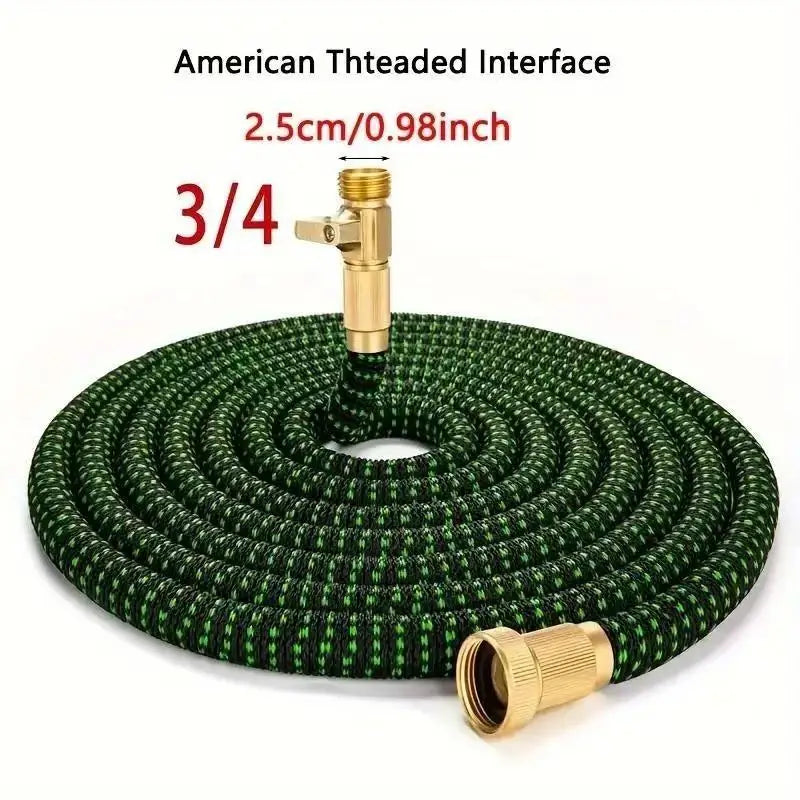 Expandable Garden Hose 3X | 10 Spray Patterns & Brass Connectors Expandable Garden Hose Babs