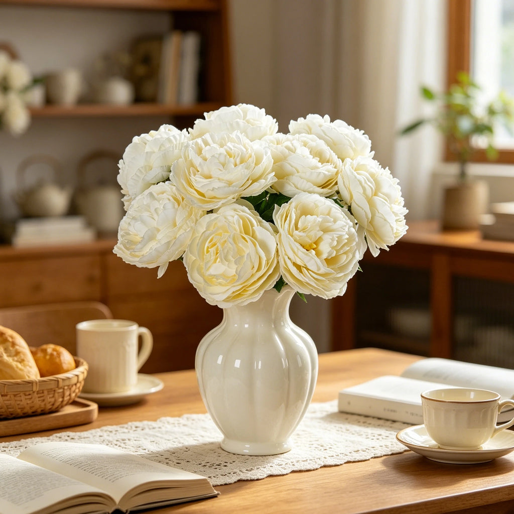 Silk Peony Artificial Flowers for Weddings & Home Décor Artificial Silk Flowers Babs