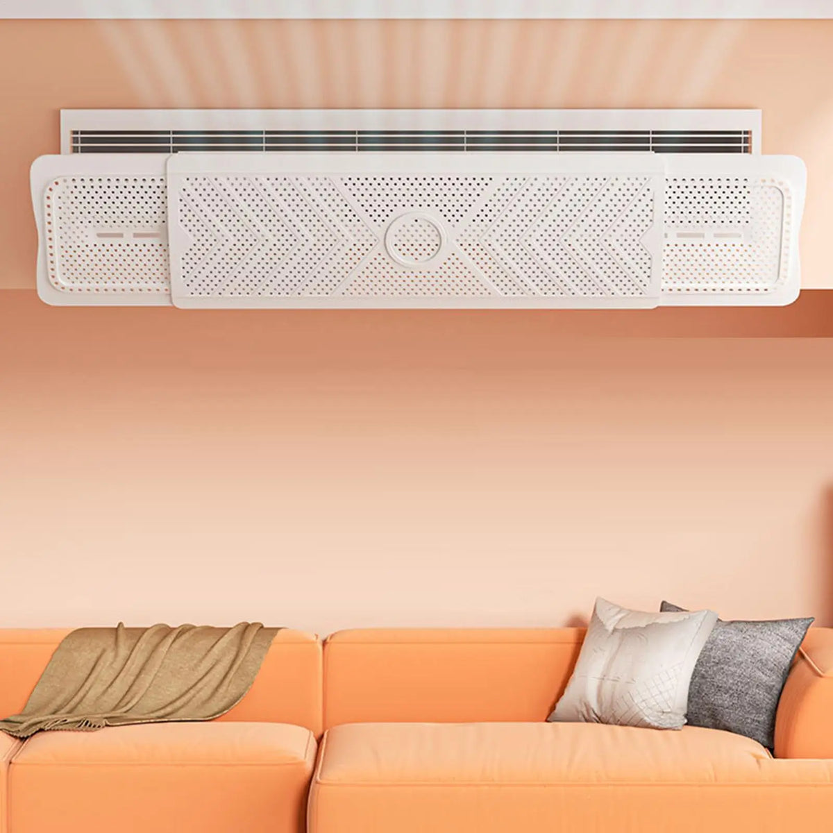 Adjustable AC Vent Deflector Wind Shield – No-Drill Baffle AC Vent Deflector Babs
