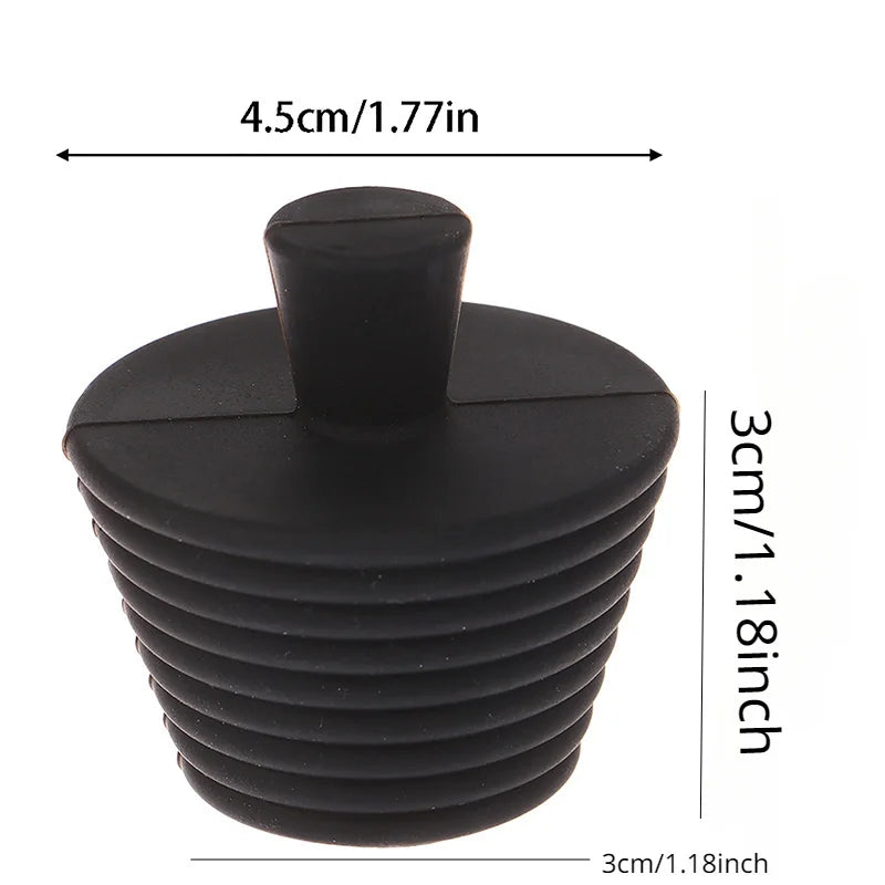 Silicone Bathtub & Sink Drain Plug – Universal Spiral Seal Silicone Drain Plug Babs
