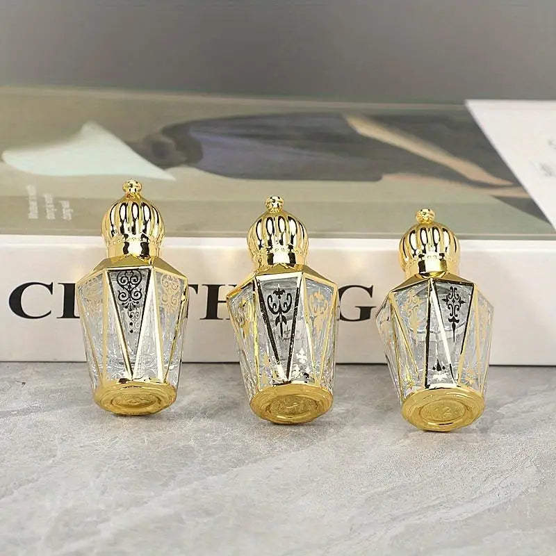 12ml Gold Glass Roller Bottle – Refillable Perfume & Essential Oil Glass Roller Bottle Babs