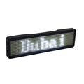 Bluetooth Programmable LED Name Badge – Scrolling Display Tag LED Name Badge Babs White