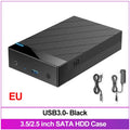 USB 3.0 External Hard Drive Enclosure 3.5/2.5" SATA HDD Case Hard Drive Enclosure Babs 3.5 2.5Inch EU Black