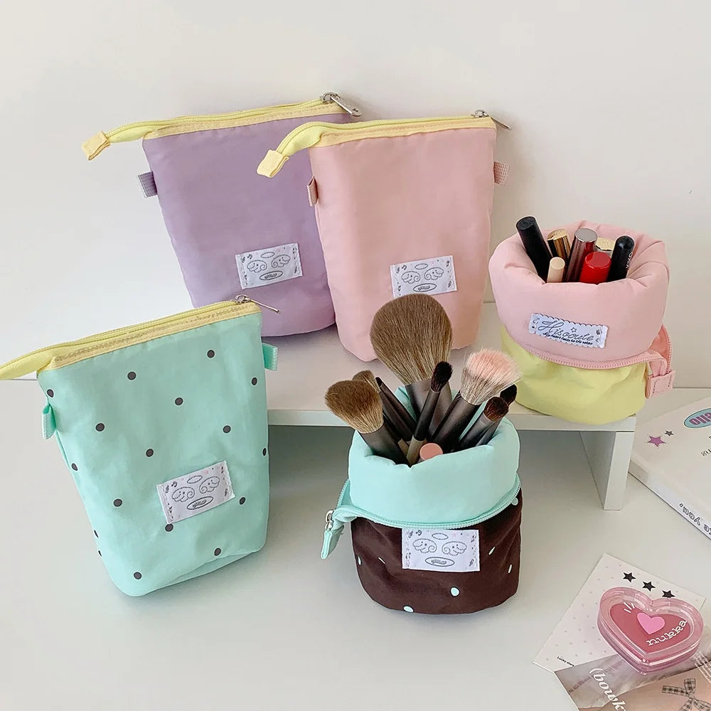 Large Capacity Vertical Pencil Case – Portable Polyester Pen Bag Pencil Case Babs
