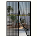 Magnetic Screen Door Curtain – Auto-Close Mosquito Net, No Drill Screen Door Curtain Babs black 210X90CM