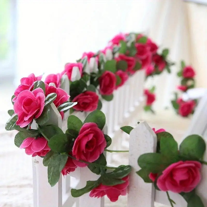 2.5m Artificial Rose Vine | 45 Roses Wedding & Event Décor Artificial Flower Vine Babs