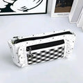 Cute Ruffle Trim Pencil Case – Large Capacity Stationery Bag Pencil Case Babs White