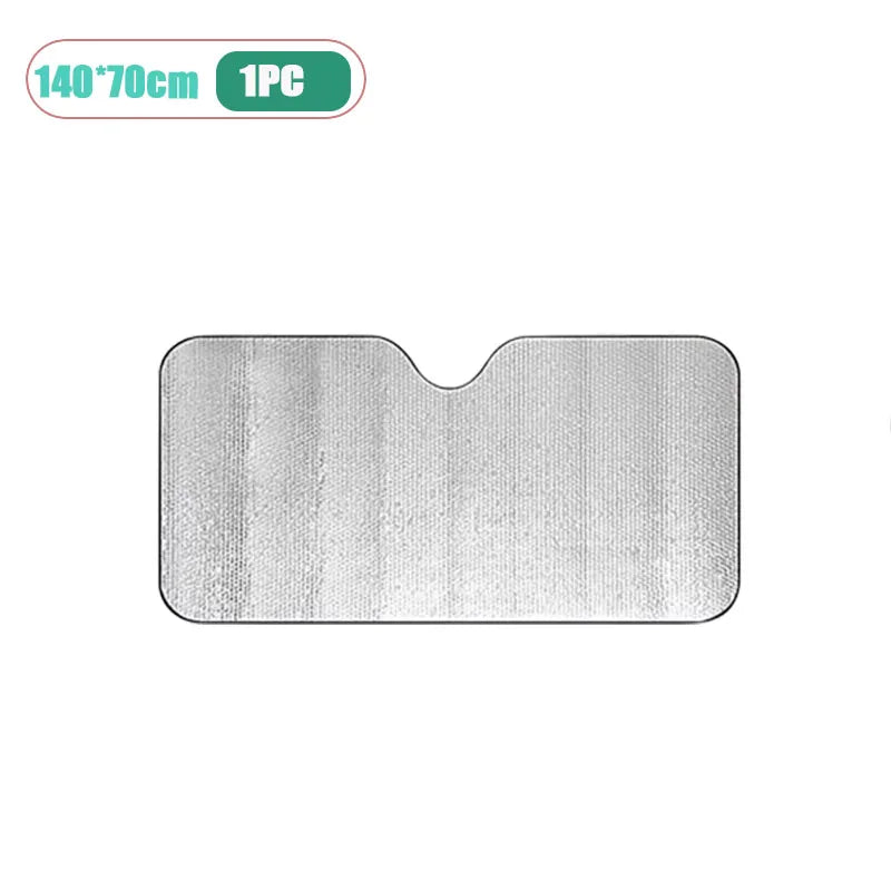 Foldable Car Windshield Sunshade UV Protection 140×70cm Car Windshield Sunshade Babs 140x70cm-1pc
