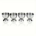 Stainless Steel Egg Cup Stand Set of 4 – Breakfast & Banquet Egg Cup Stand Babs 4Pcs