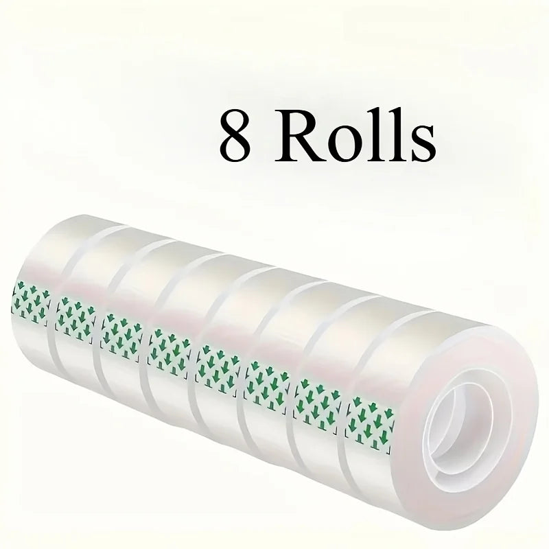 Super Strong Transparent Tape 6/8 Rolls – Office, Gift & Crafts Adhesive Tape Set Babs 8Roll