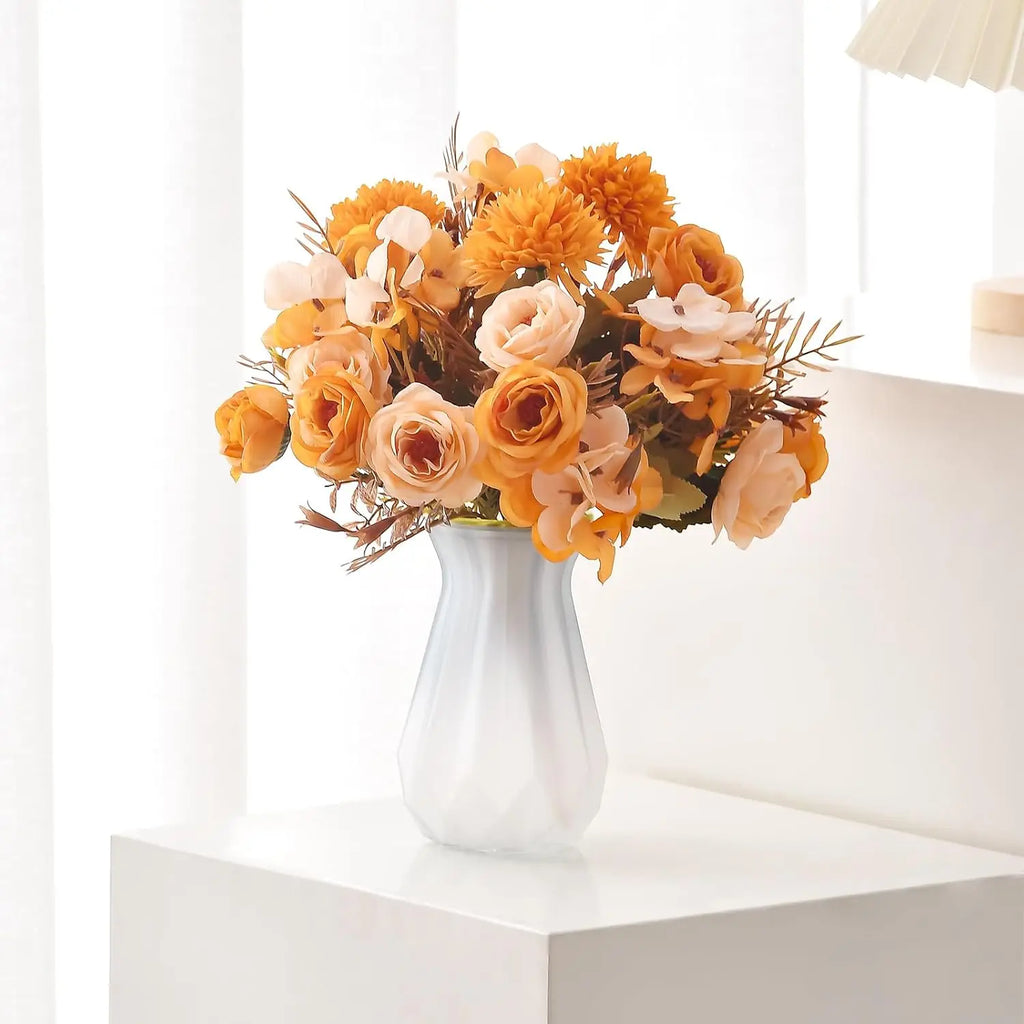 Artificial Silk Rose Bouquet – Indoor & Outdoor DIY Decor Artificial Silk Flowers Babs