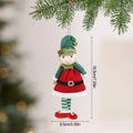 Christmas Elf Plush Doll Hanging Ornament – Xmas Tree Pendant Christmas Plush Ornament Babs A