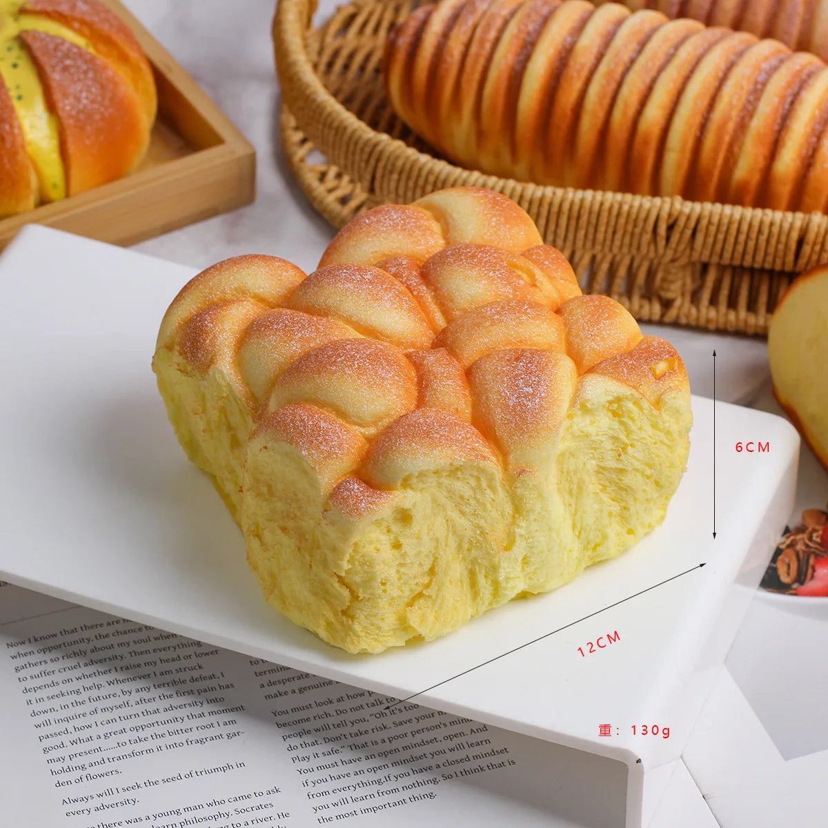 Slow Rebound Squishy Bread Squeeze Toy – Kawaii Desk Ornament Squishy Squeeze Toy Babs B