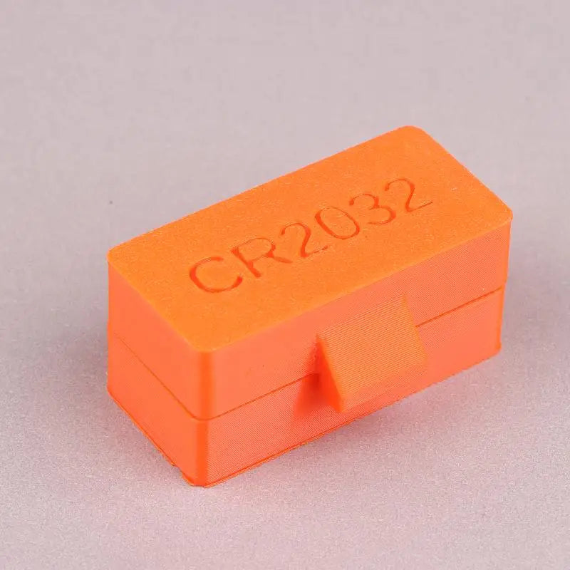 10-Slot CR2032 CR2025 Coin Cell Battery Storage Case Battery Storage Case Babs Orange