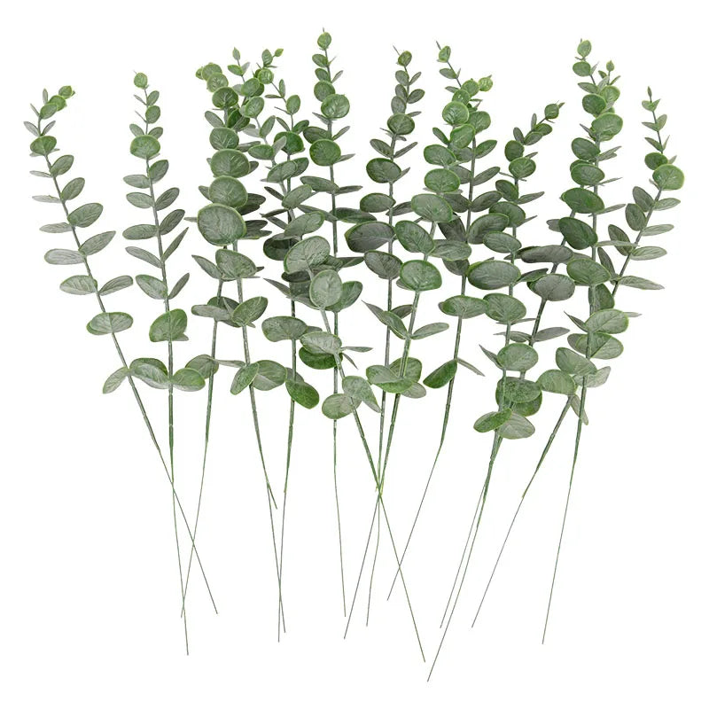 Artificial Eucalyptus Branches Fake Green Stems – 6/12/18pcs Artificial Plant Stems Babs